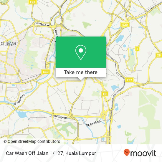 Car Wash Off Jalan 1/127 map