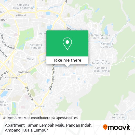 Apartment Taman Lembah Maju, Pandan Indah, Ampang map