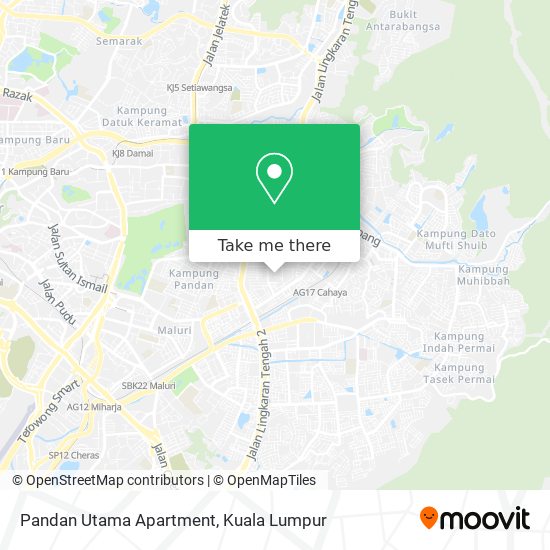 Peta Pandan Utama Apartment