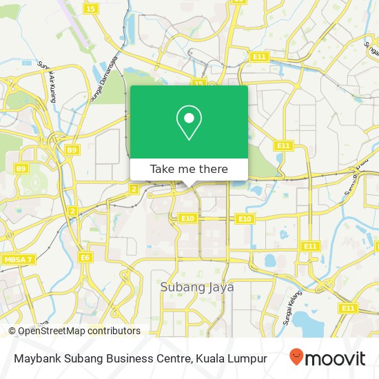 Peta Maybank Subang Business Centre