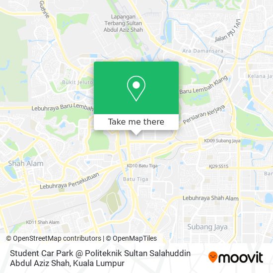 Student Car Park @ Politeknik Sultan Salahuddin Abdul Aziz Shah map