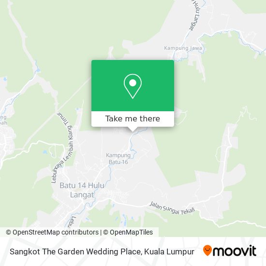 Sangkot The Garden Wedding Place map