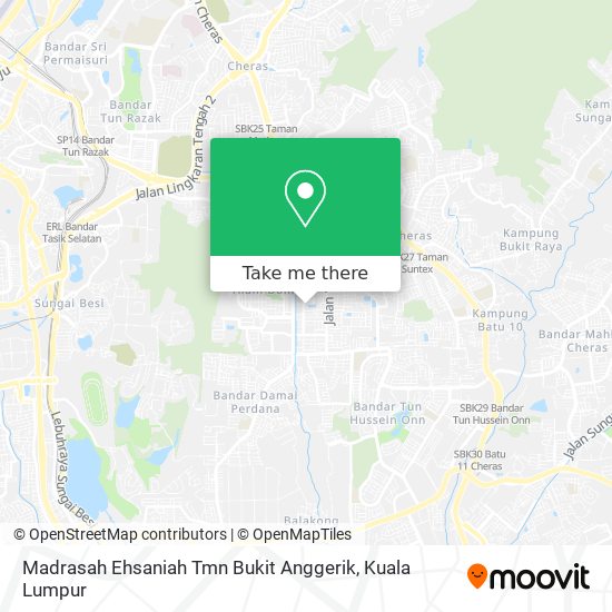 Madrasah Ehsaniah Tmn Bukit Anggerik map