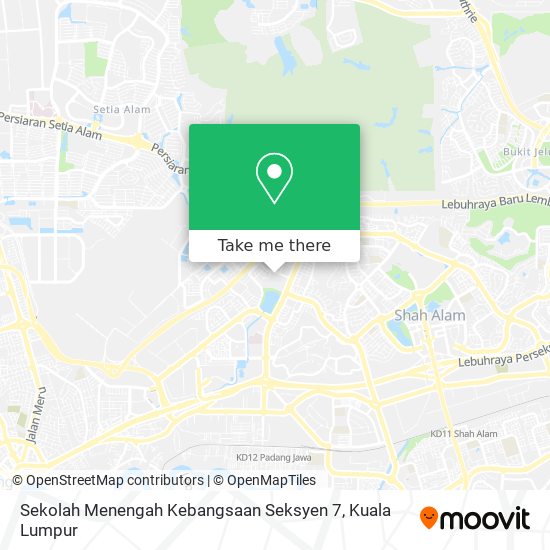 Peta Sekolah Menengah Kebangsaan Seksyen 7