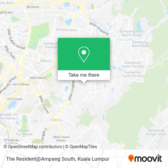 The Resident@Ampang South map
