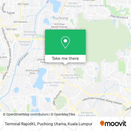 Terminal RapidKL Puchong Utama map