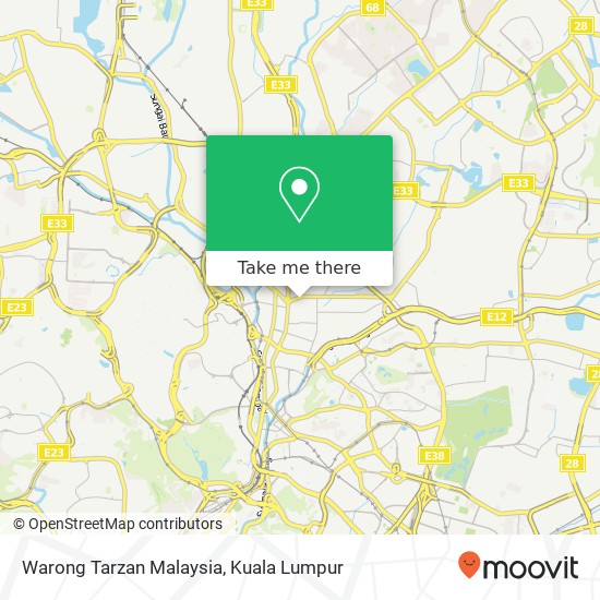 Peta Warong Tarzan Malaysia