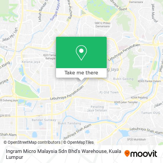 Peta Ingram Micro Malaysia Sdn Bhd's Warehouse