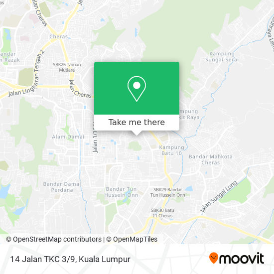 14 Jalan TKC 3/9 map