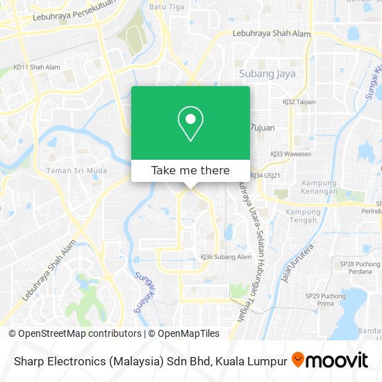 Peta Sharp Electronics (Malaysia) Sdn Bhd