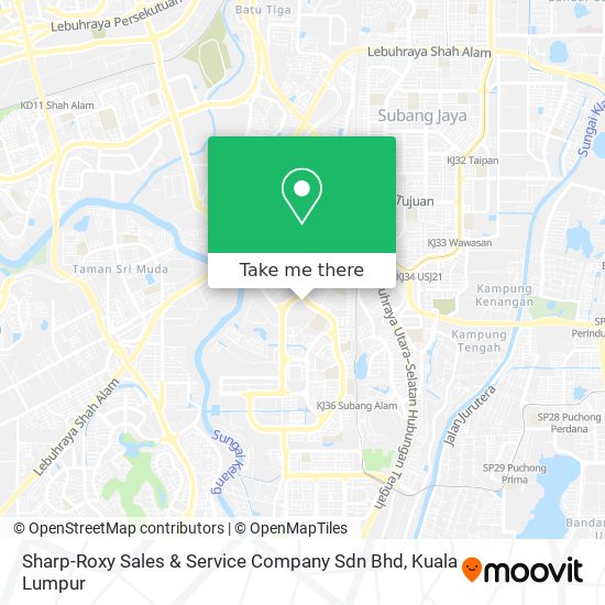 Peta Sharp-Roxy Sales & Service Company Sdn Bhd