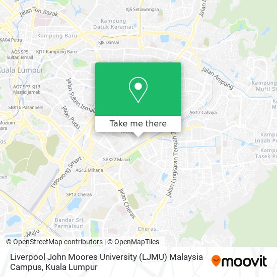 Peta Liverpool John Moores University (LJMU) Malaysia Campus