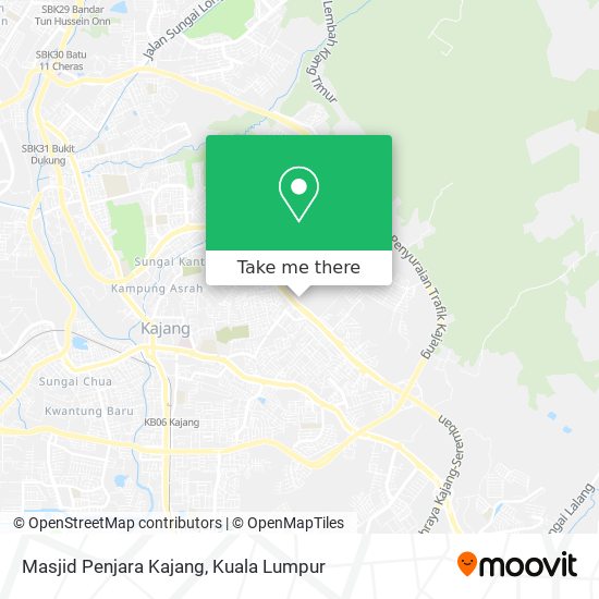 Masjid Penjara Kajang map