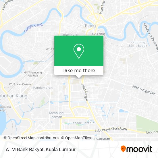 ATM Bank Rakyat map