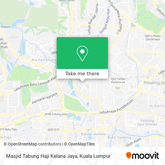 Masjid Tabung Haji Kelana Jaya map