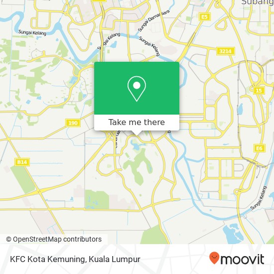 KFC Kota Kemuning map