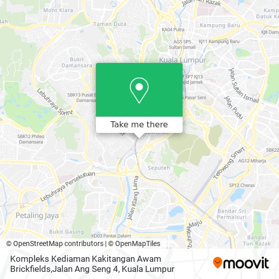 Kompleks Kediaman Kakitangan Awam Brickfields,Jalan Ang Seng 4 map