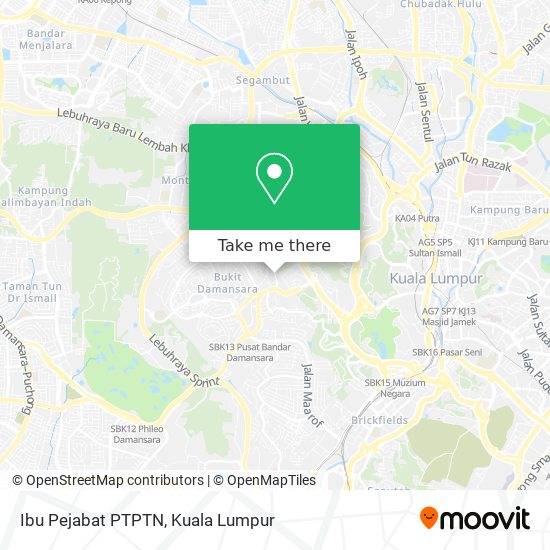 How To Get To Ibu Pejabat Ptptn In Kuala Lumpur By Bus Mrt Lrt Or Train Moovit