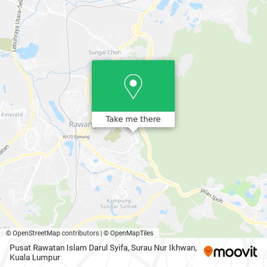 Pusat Rawatan Islam Darul Syifa, Surau Nur Ikhwan map