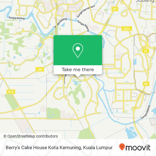 Berry's Cake House Kota Kemuning map