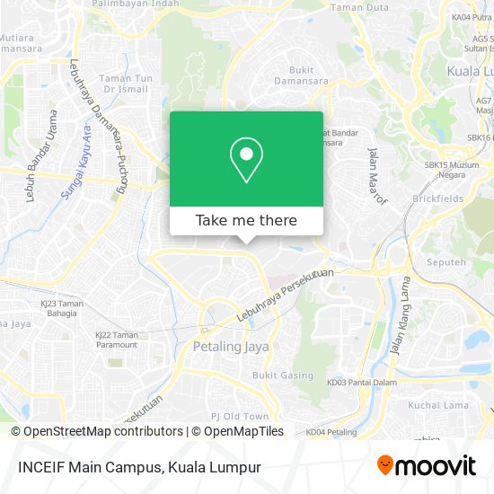 INCEIF Main Campus map