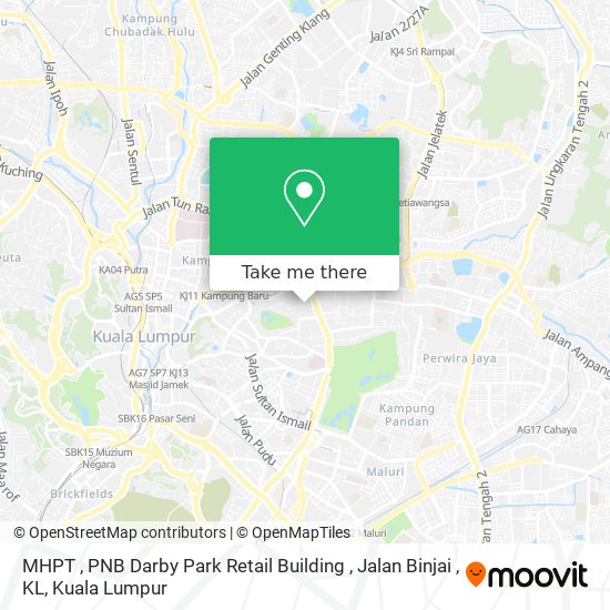 MHPT , PNB Darby Park Retail Building , Jalan Binjai , KL map