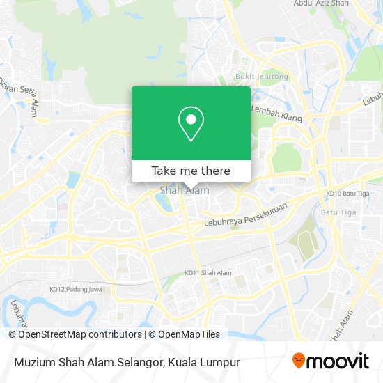 Muzium Shah Alam.Selangor map