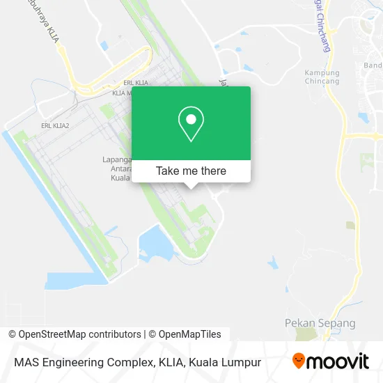 MAS Engineering Complex, KLIA map