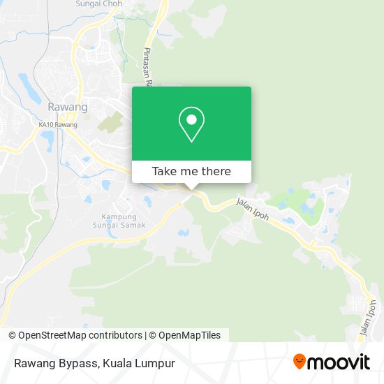 Rawang Bypass map
