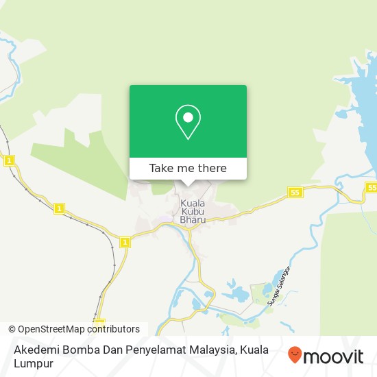 Akedemi Bomba Dan Penyelamat Malaysia map
