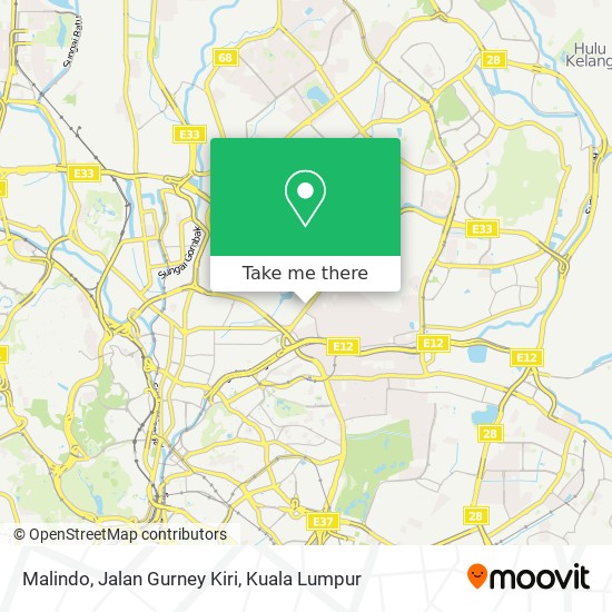 Malindo,  Jalan Gurney Kiri map