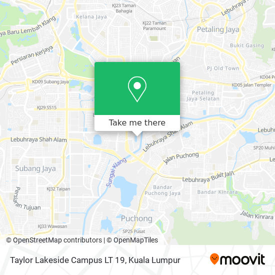 Taylor Lakeside Campus LT 19 map