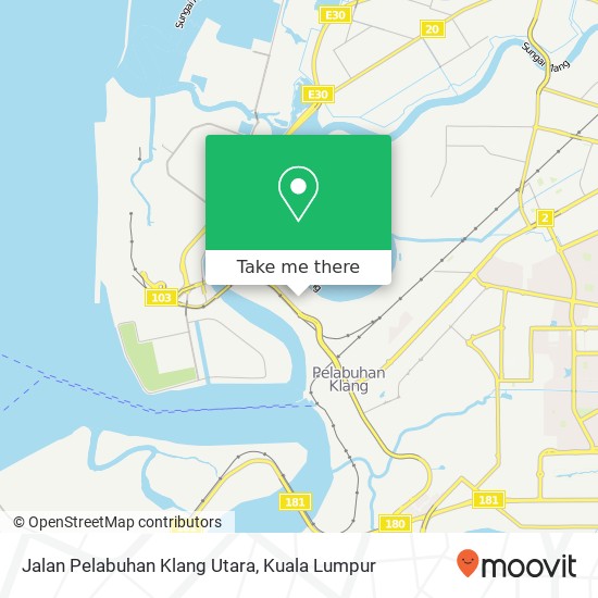 Peta Jalan Pelabuhan Klang Utara