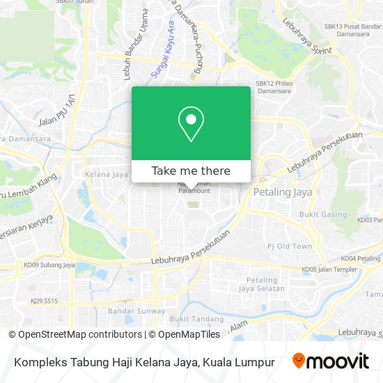 Kompleks Tabung Haji Kelana Jaya map