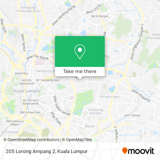 205 Lorong Ampang 2 map