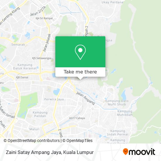 Zaini Satay Ampang Jaya map