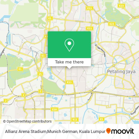 Allianz Arena Stadium,Munich German map