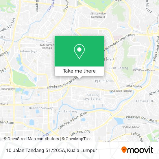 Peta 10 Jalan Tandang 51/205A