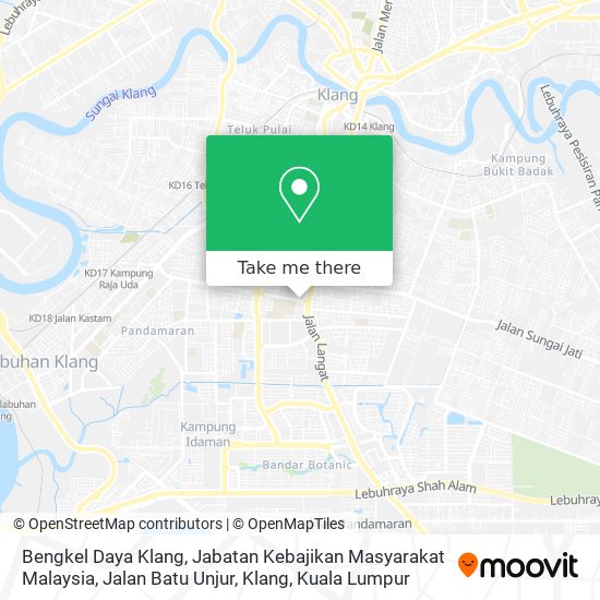 Bengkel Daya Klang, Jabatan Kebajikan Masyarakat Malaysia,  Jalan Batu Unjur, Klang map