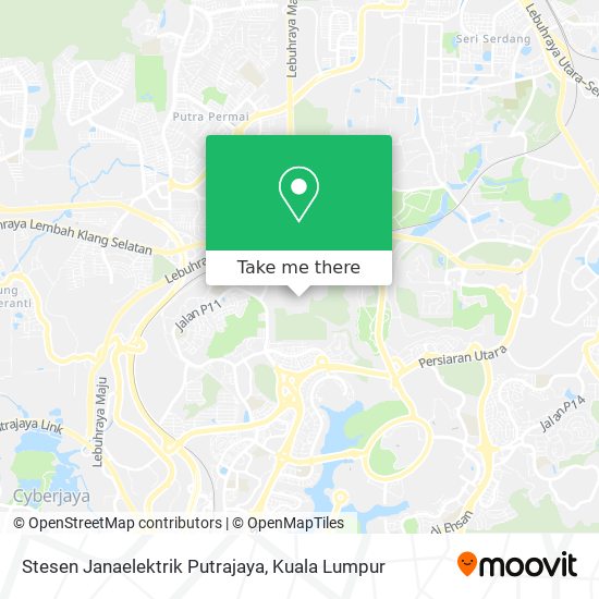 Peta Stesen Janaelektrik Putrajaya