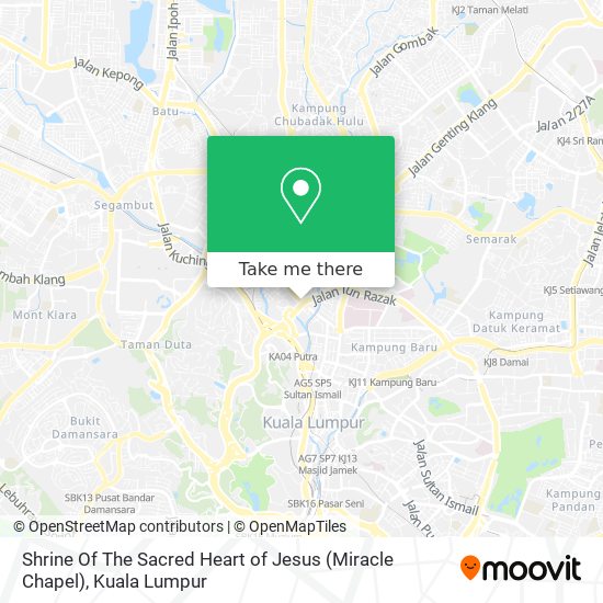 Shrine Of The Sacred Heart of Jesus (Miracle Chapel) map