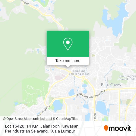 Peta Lot 16428, 14 KM, Jalan Ipoh, Kawasan Perindustrian Selayang