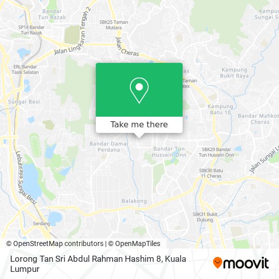 Peta Lorong Tan Sri Abdul Rahman Hashim 8