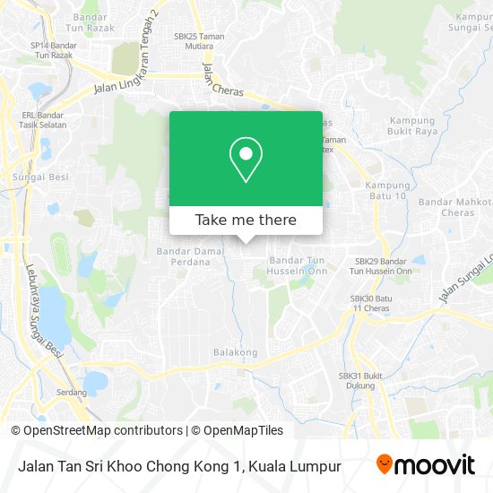 Peta Jalan Tan Sri Khoo Chong Kong 1