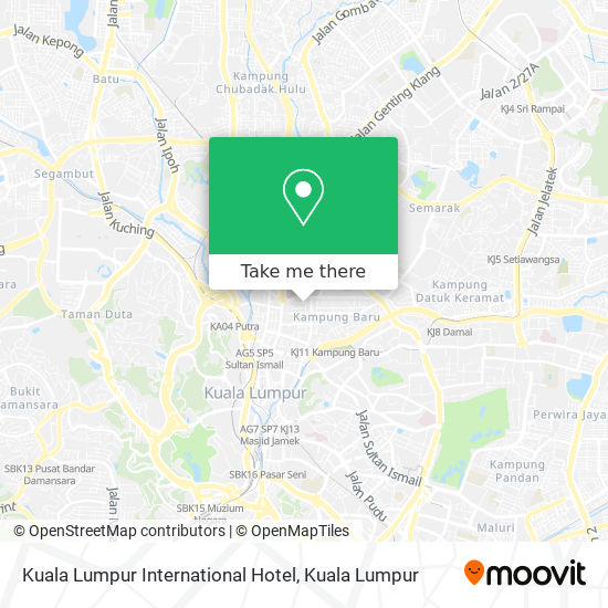 Peta Kuala Lumpur International Hotel