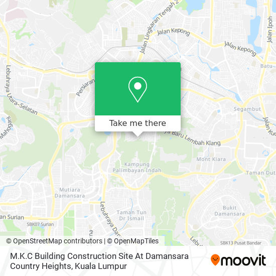 M.K.C Building Construction Site At Damansara Country Heights map