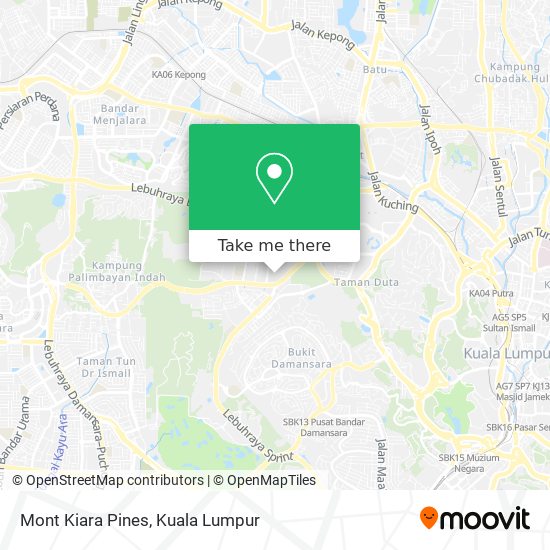 Peta Mont Kiara Pines