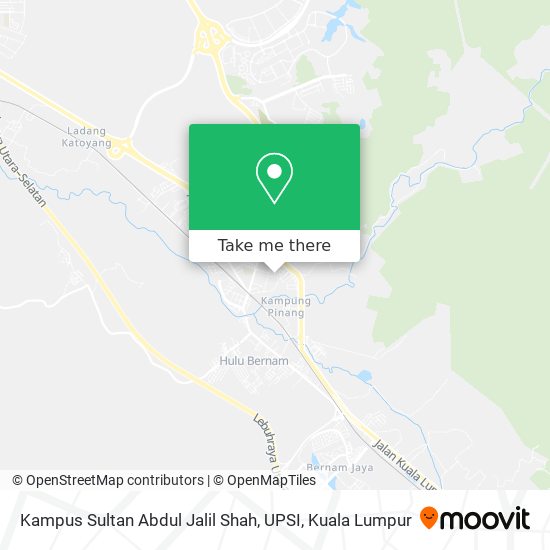Kampus Sultan Abdul Jalil Shah, UPSI map