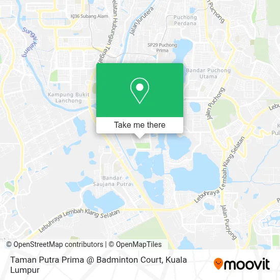 Taman Putra Prima @ Badminton Court map