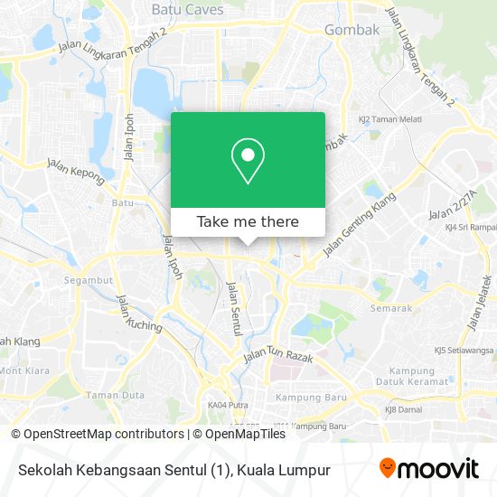 Peta Sekolah Kebangsaan Sentul (1)